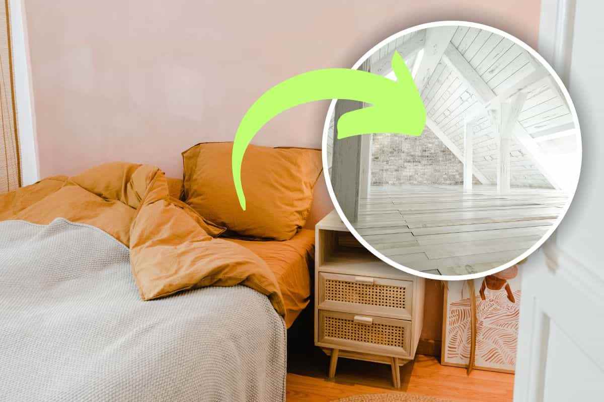 Camera da letto in mansarda, attenzione agli arredi