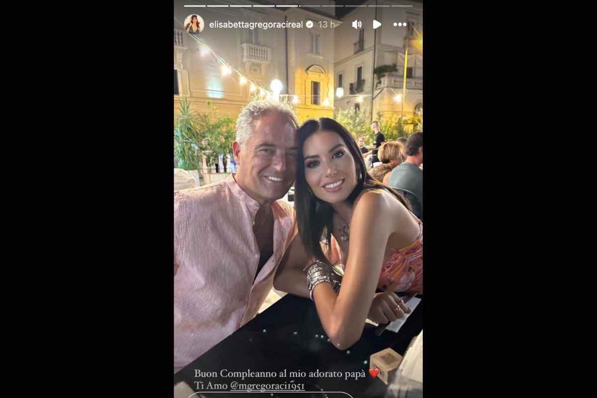 Elisabetta Gregoraci e il padre: un uomo davvero affascinante